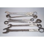 Group of good quality spanners
