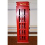 Cabinet in the form of a telephone box Height 84 c