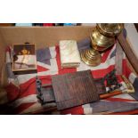 Box to include vintage flag and scratch built tabl
