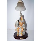 Native american style figure lamp Height 52 cm
