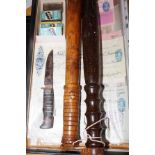 Group of vintage items to include truncheon & vint