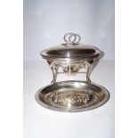 Edwardian Walker & Hall silver plated chafing dish