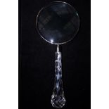Large glass magnifying glass 37 cm