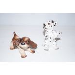 Goebel figure of a dog together with a dalmatian f