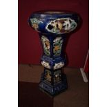 Early 20th century ornate jardiniere stand with re