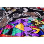 4 designer scarfs (3 silk)