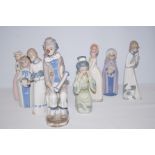 Collection of 8 Spanish ceramic figures