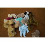 Group of good quality teddy bears to include Merry