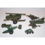 Military toys to include Dinky & Meccano