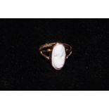 9ct Gold cameo ring with Chester hallmark Size K