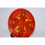 Poole pottery charger initials CC Diameter 27 cm