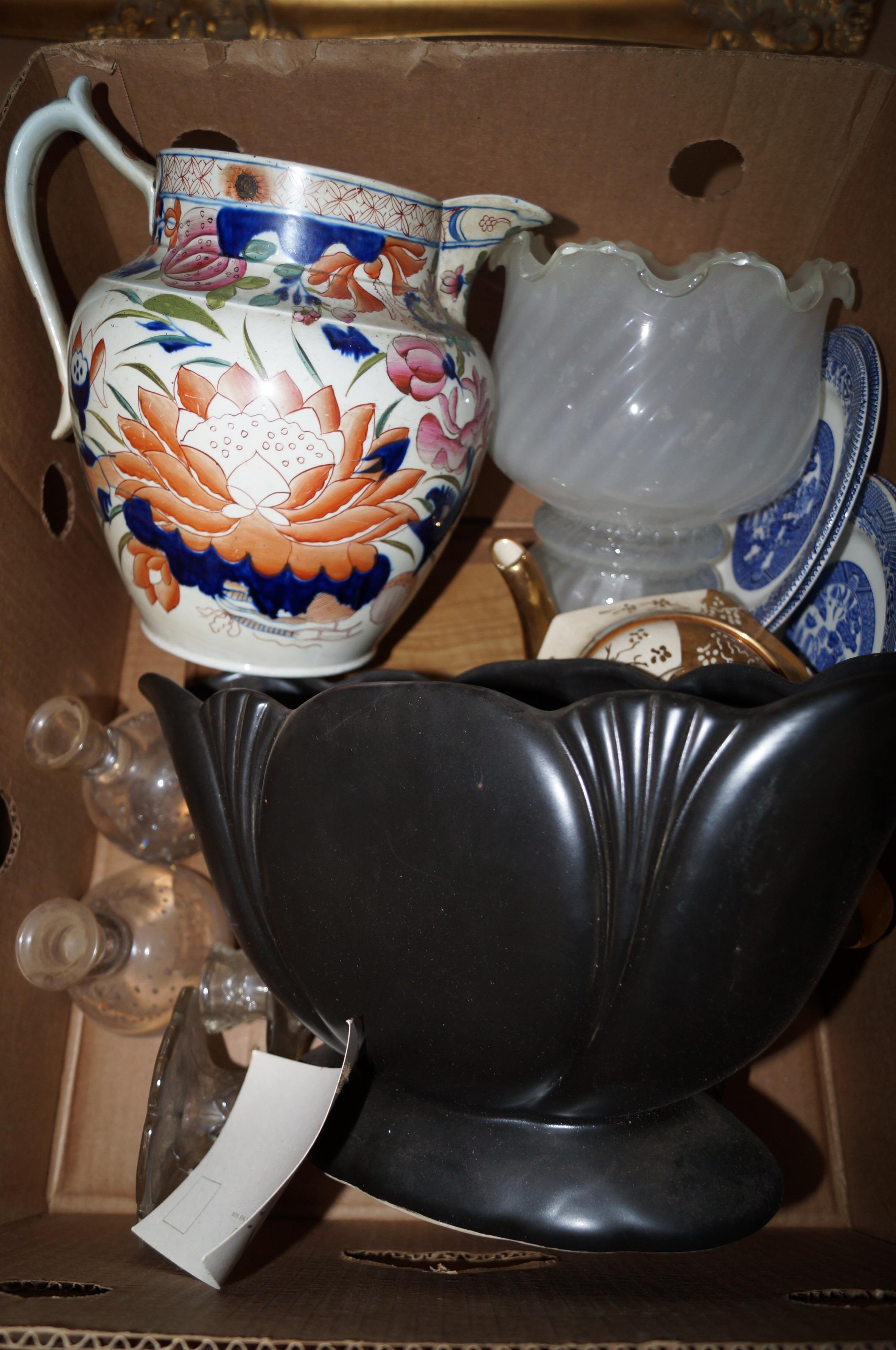 Ceramics to include a antique jug possible Liverpo