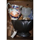 Ceramics to include a antique jug possible Liverpo