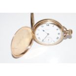 Waltham USA gold plated pocket watch, with sub-sec