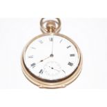 Waltham traveller gold plated pocket watch, with s
