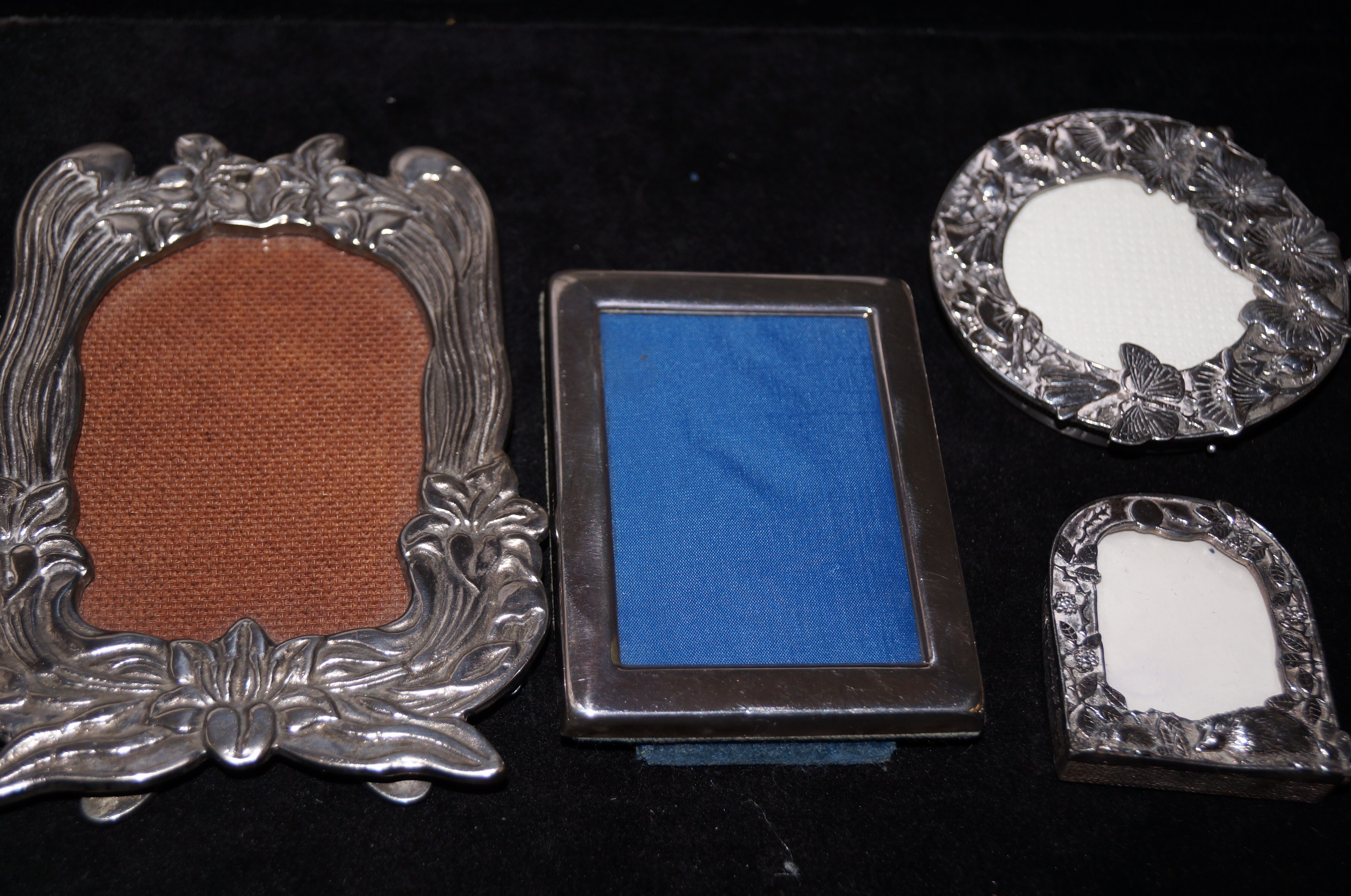 X4 Plated photo frames