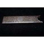 Victorian silver hallmarked comb case