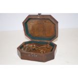 Cox of London boxed sundial/compass