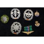 Group of military badges