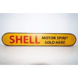 Cast iron shell sign Length 50 cm