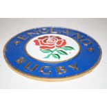 Cast iron England rugby sign