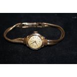 Ladies 9ct Gold strap & case Roamer wristwatch