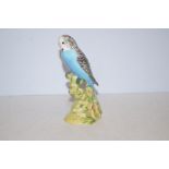 Beswick figure of blue budgie 1217 Height 17 cm