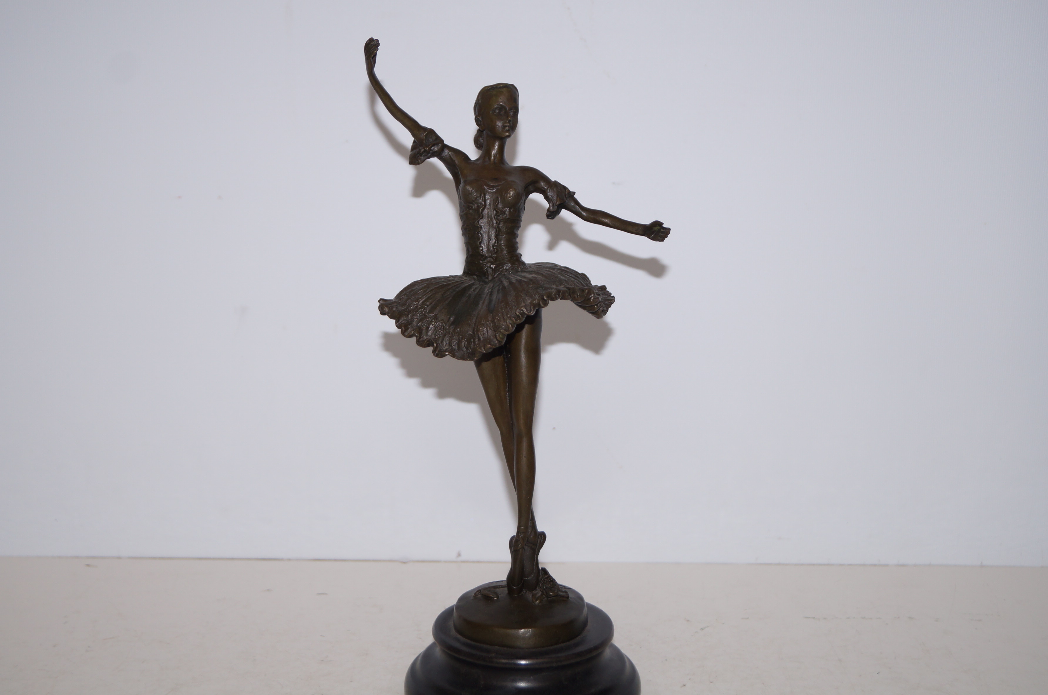 Bronze figure of a ballerina Height 30 cm