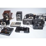 Group of vintage cameras