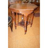 Edwardian mahogany occasional table with under tie