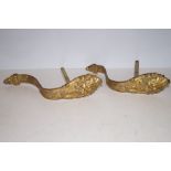 French gilt Victorian curtain tie backs
