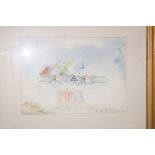 Framed watercolour (The opening) Farnworth scene