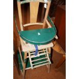 Vintage child's high chair