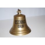 Brass bell with Titanic 1912 inscribed