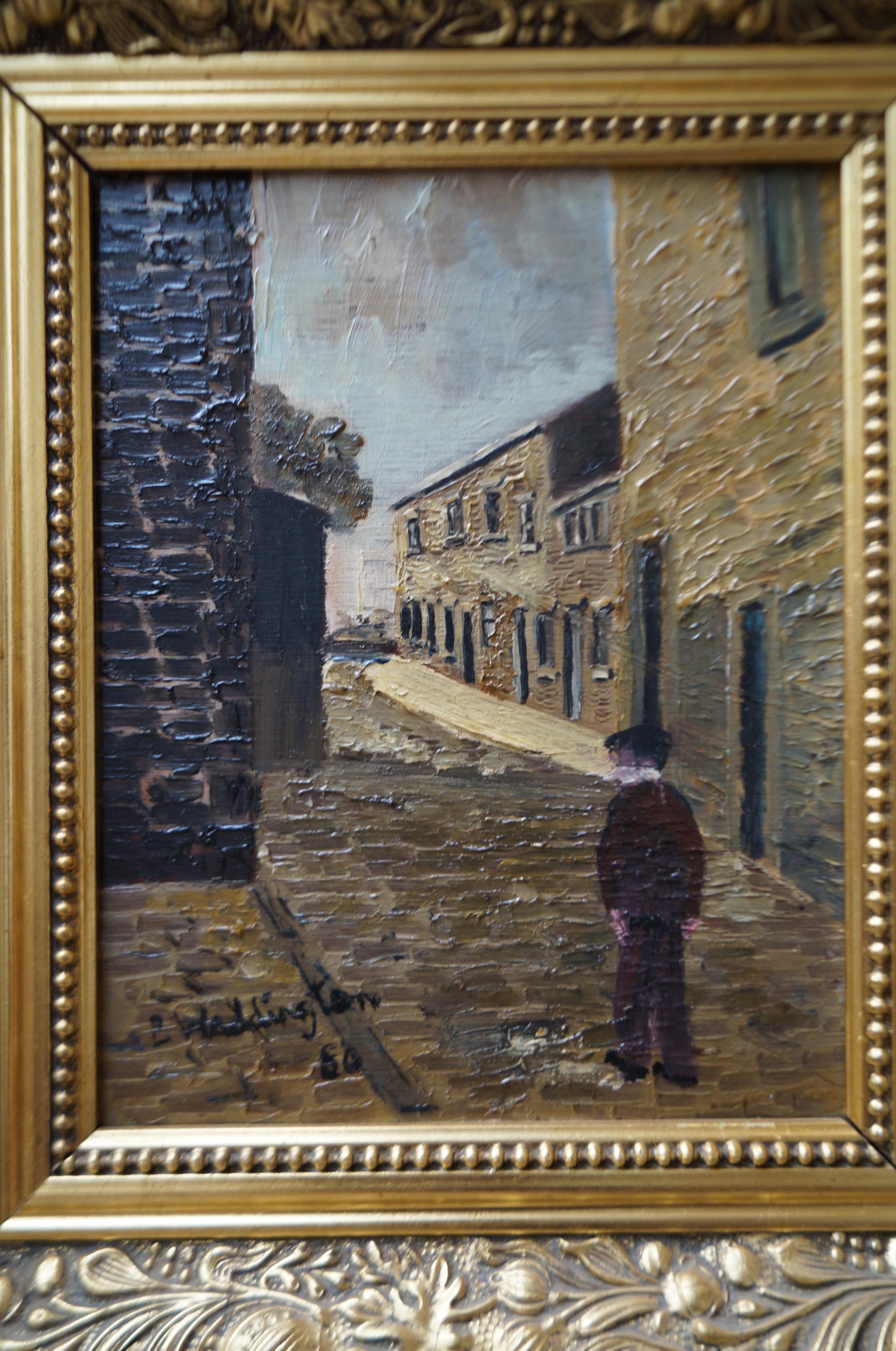 Framed oil on board B. Waddington titled Heptonsta