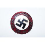 Enamel swastika badge