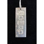 Silver ingot Weight 19.8g