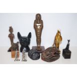 Group of Egyptian souvenir items Height of largest