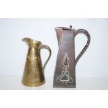 Copper arts & crafts kettle together with arts & c