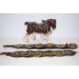 Staffordshire shire horse together with horse bras
