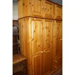 Pine wardrobe/cupboard Height 230 cm