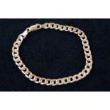 9ct Gold curb bracelet Weight 3.6g
