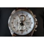 Seiko gents chronograph 100m wristwatch (As new) w