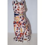 Large Chinese imari cat Height 36 cm