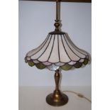 Leaded glass table lamp