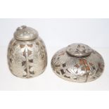 2 Eastern white metal mounted vessels (Possibly so