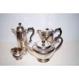 4 Piece silver plated tea service