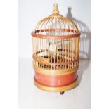 Musical bird in cage Height 18 cm
