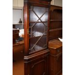 Good quality mahogany corner unit