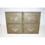 Pair of veteran series filing cabinets